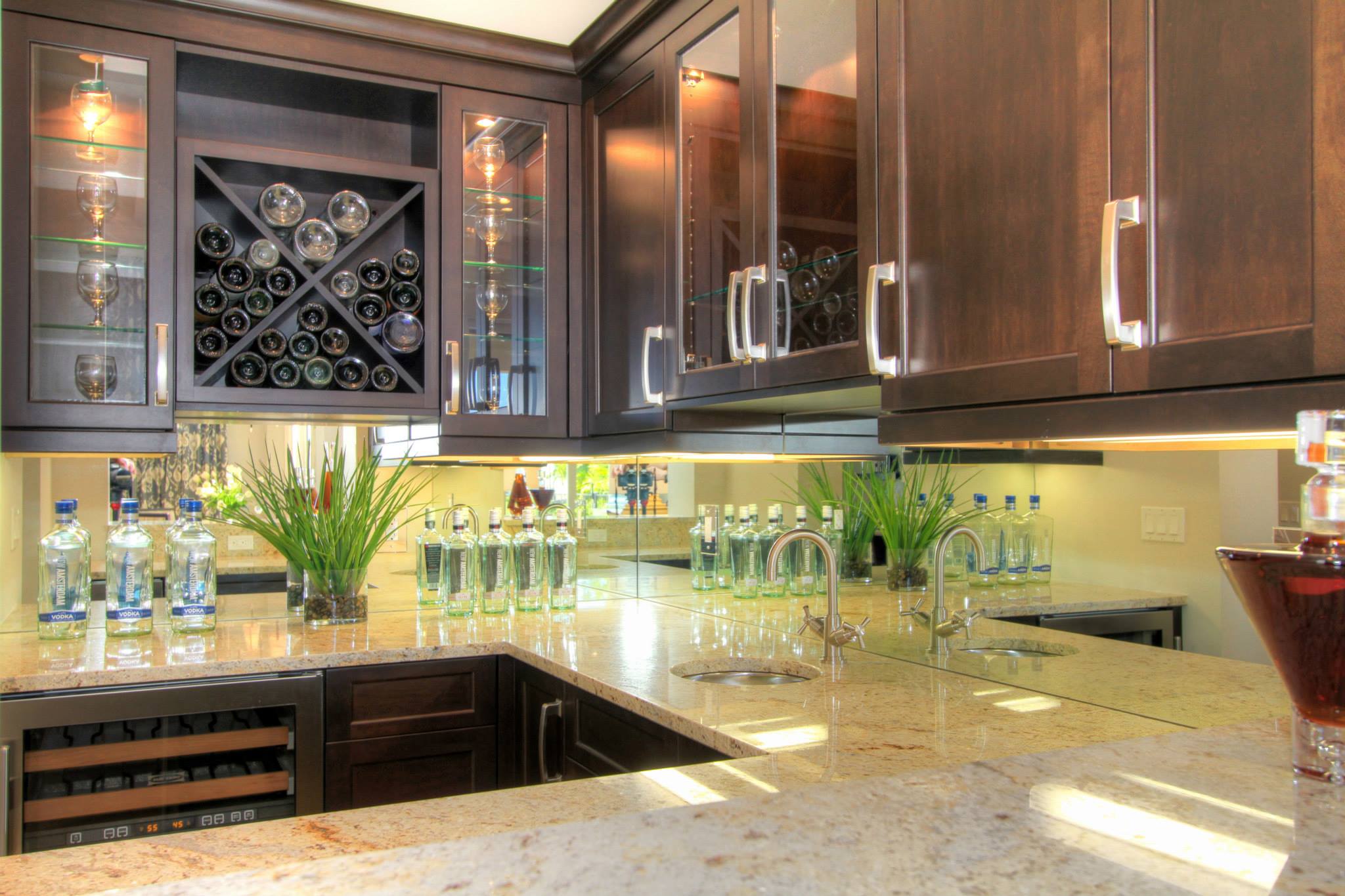 Mirrored Kitchen Backsplash Ideas Mirrored Kitchen Backsplash Ideas